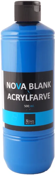 Nova Acrylfarbe glänzend 500 ml. Primärblau
