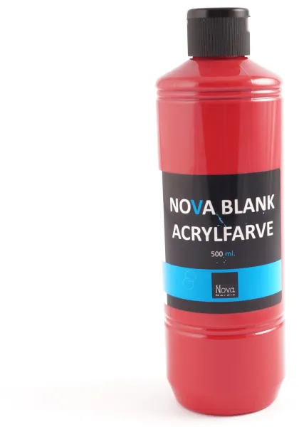 Nova Acrylfarbe Glänzend 500 ml. Rot