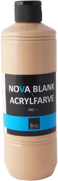Nova Acrylfarbe Glänzend 500 ml. Haut/Beige
