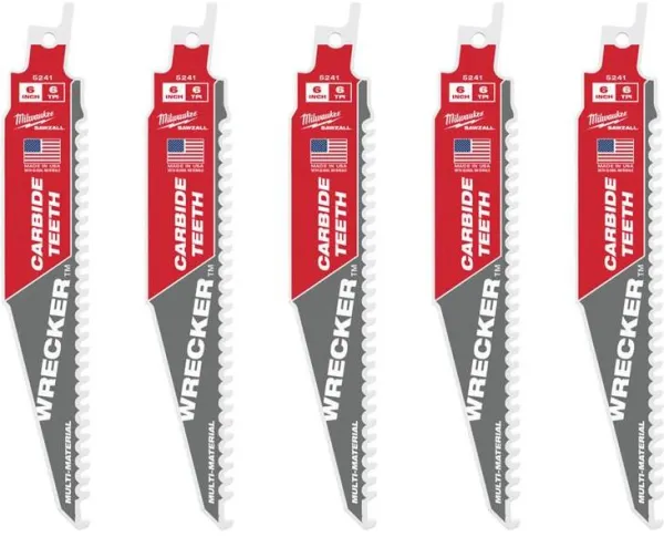 Milwaukee Säbelsägeblatt TCT WRE 150/6T 5 Stk.