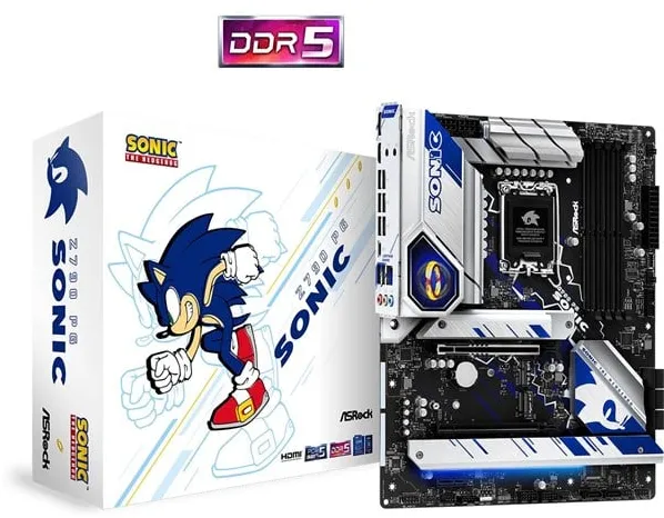 ASRock Z790 PG Sonic Mainboard - Intel Z790 - Intel LGA1700 Socket - DDR5 RAM - ATX