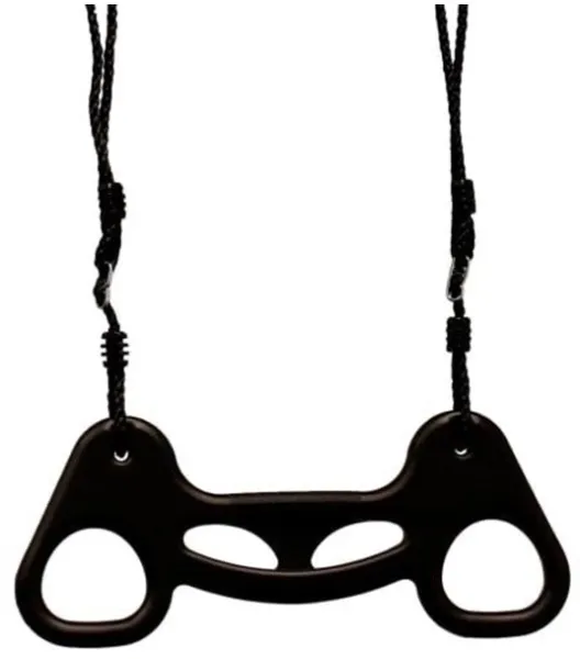 Nordic Play Trapezschaukel schwarz m/ schwarzem Seil