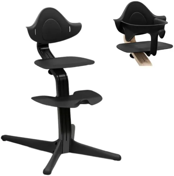 Hochstuhl Buche - schwarz inkl. Babyset