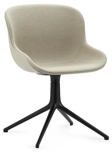 Normann Copenhagen Hyg Drehstuhl Gepolstert Schwarz Aluminium/Main Line Flax MLF20