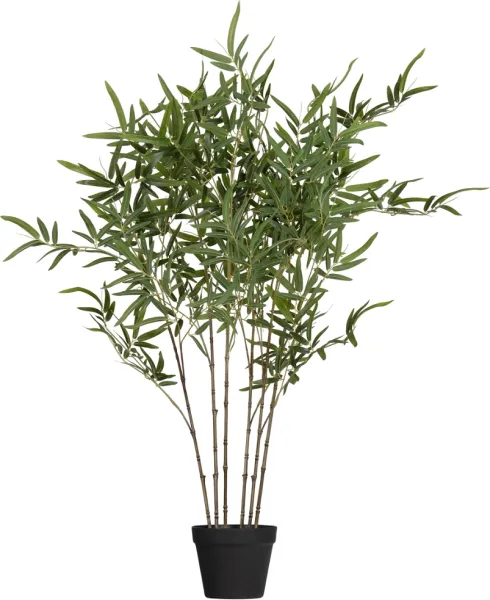 Bambusa, Kunstpflanze, grün, H100x110x110 cm