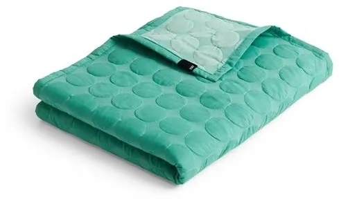 HAY Mega Dot Organic Tagesdecke 260x260 Sea Green