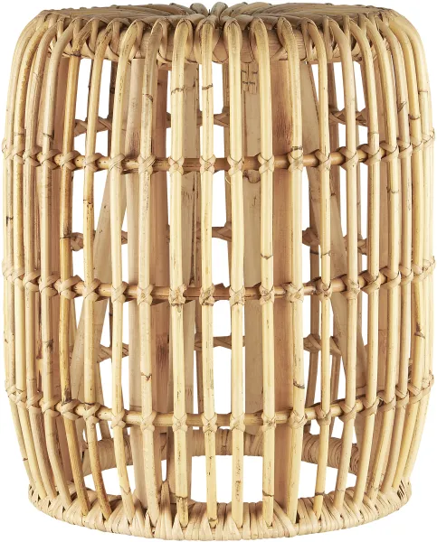 IB LAURSEN Hocker rund Rattan