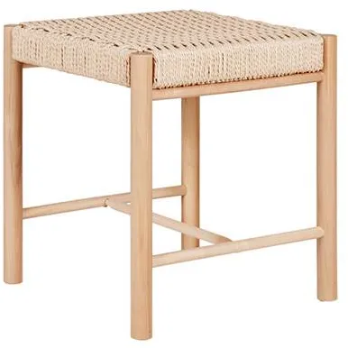 Abano Hocker mit naturgeflochtener Sitzfläche