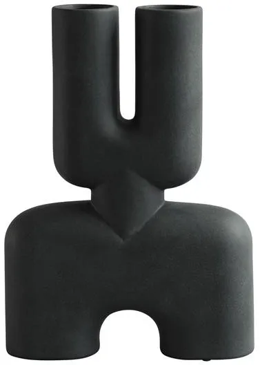 101 Copenhagen Cobra Double Vase Hexa Schwarz